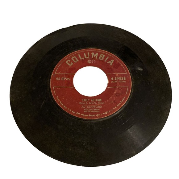 Jambalaya Hank Williams 45 Vinyl Record Early Autumn Honky Tonk Country Columbia - Picture 1 of 3